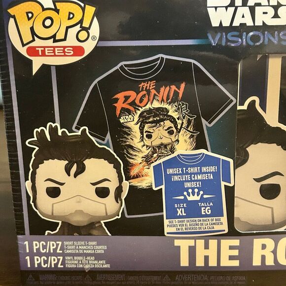FUNKO POP! & TEES Target Exclusive Star Wars Visions The Ronin size XL - Picture 2 of 5